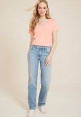 m jeans by maurices&trade; 90s Light High Rise Straight  Jean, C2806, small