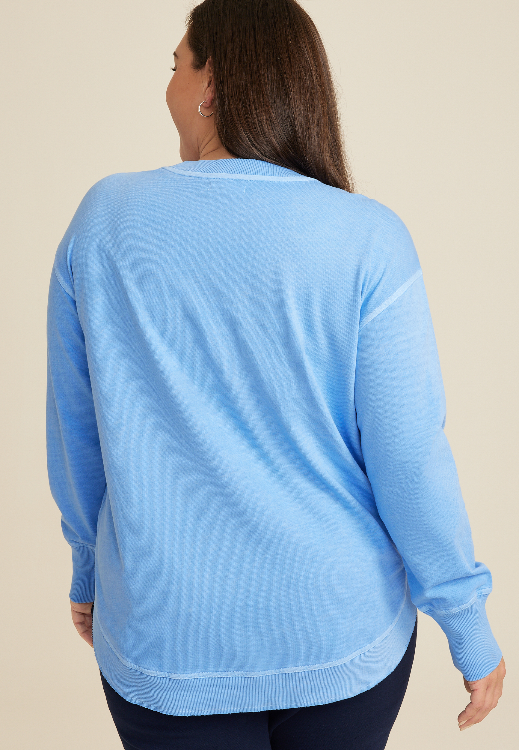 Plus Size Sunhaven French Terry Sweatshirt, C4624, large
