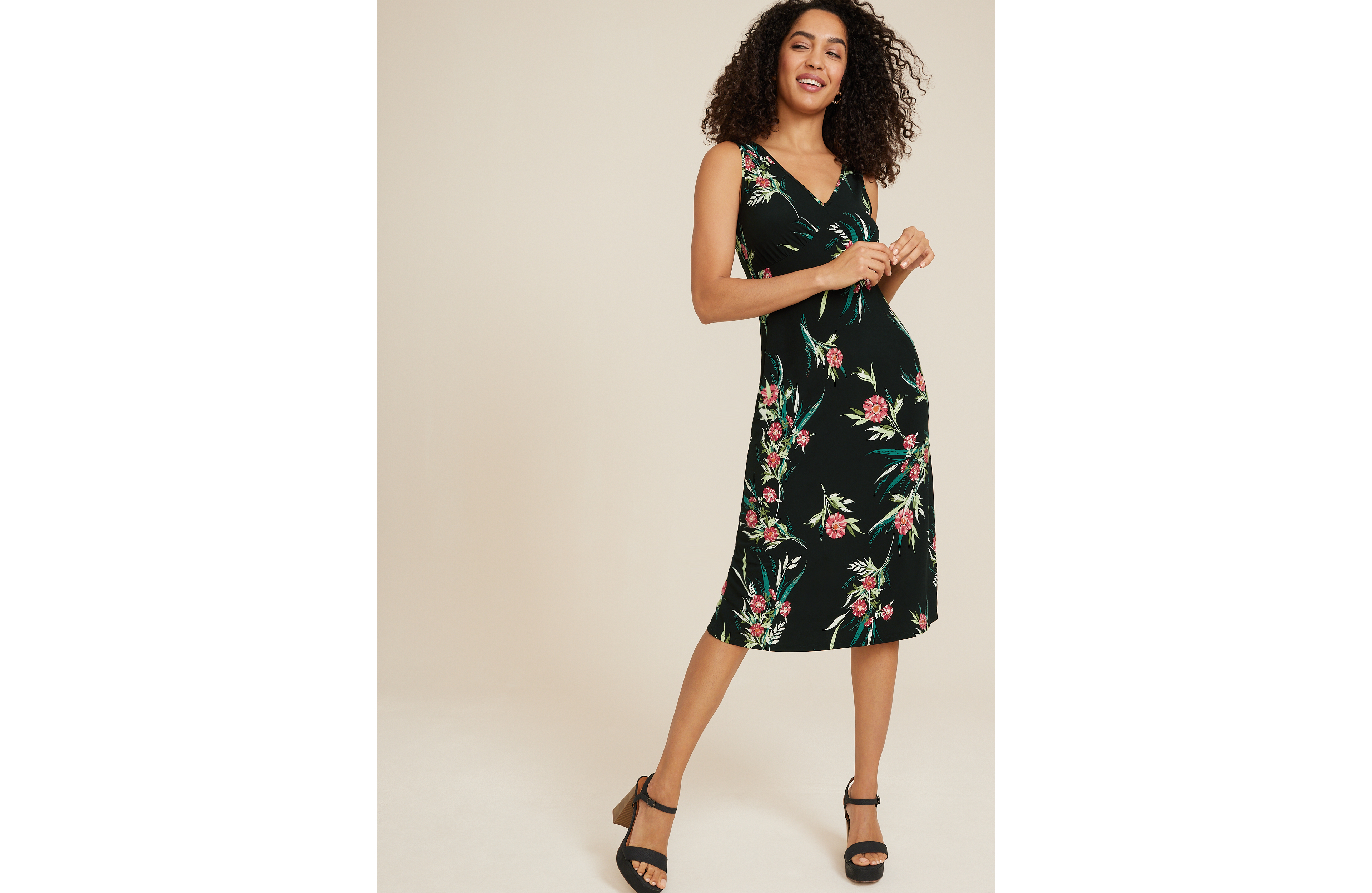 Floral Slip Midi Dress
