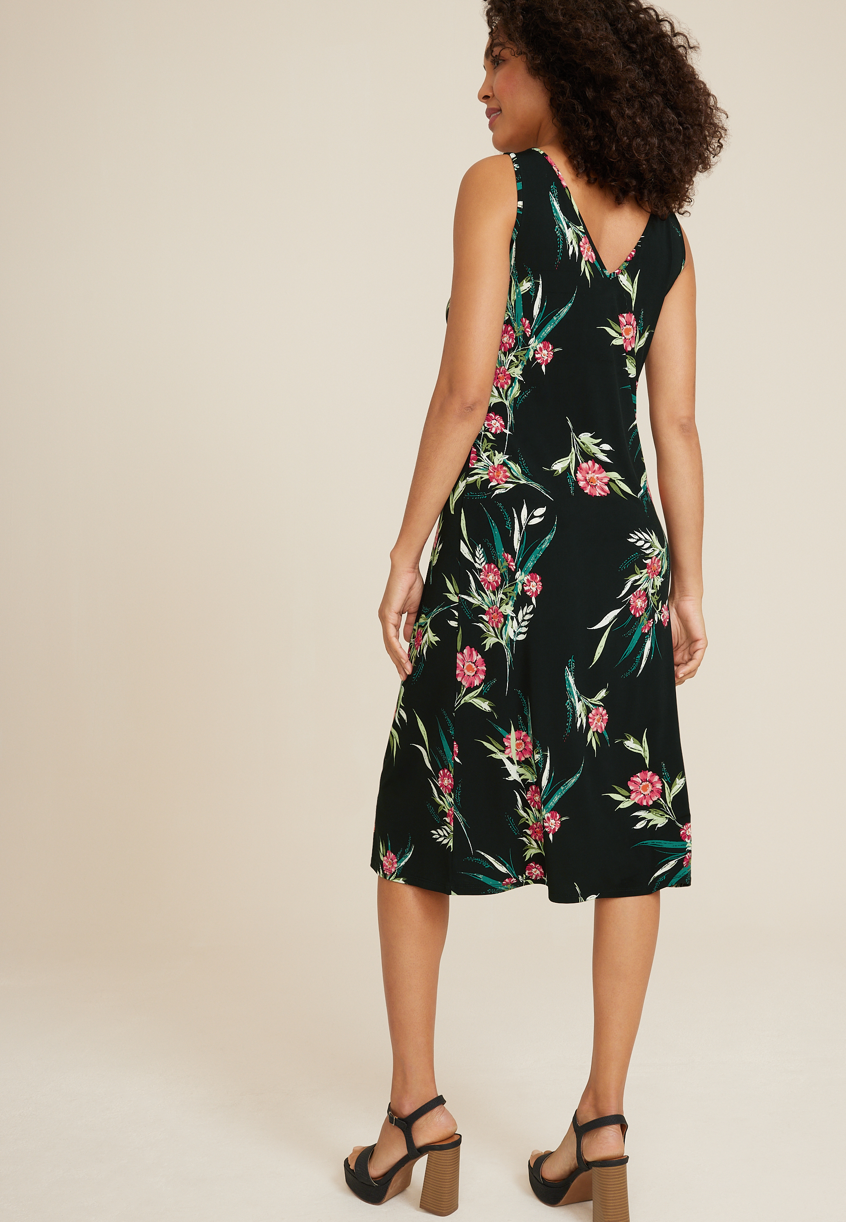 Floral Slip Midi Dress, C1756, large