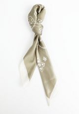 Olive Paisley Hair Scarf, OLIVE, small