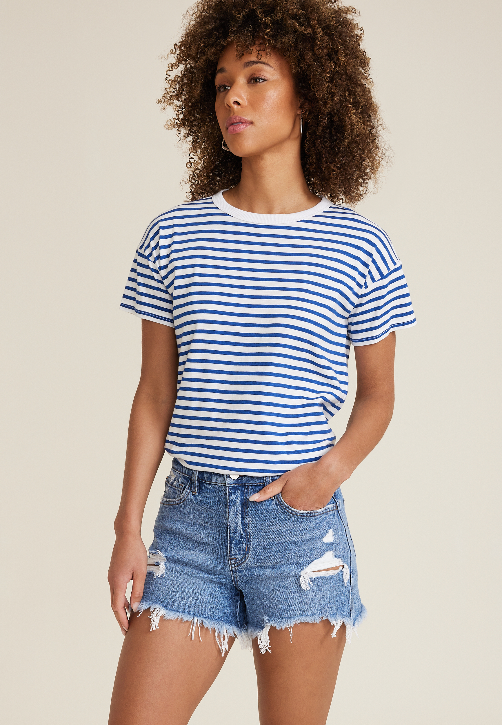 Vervet™ Mid Rise Ripped 4in Short