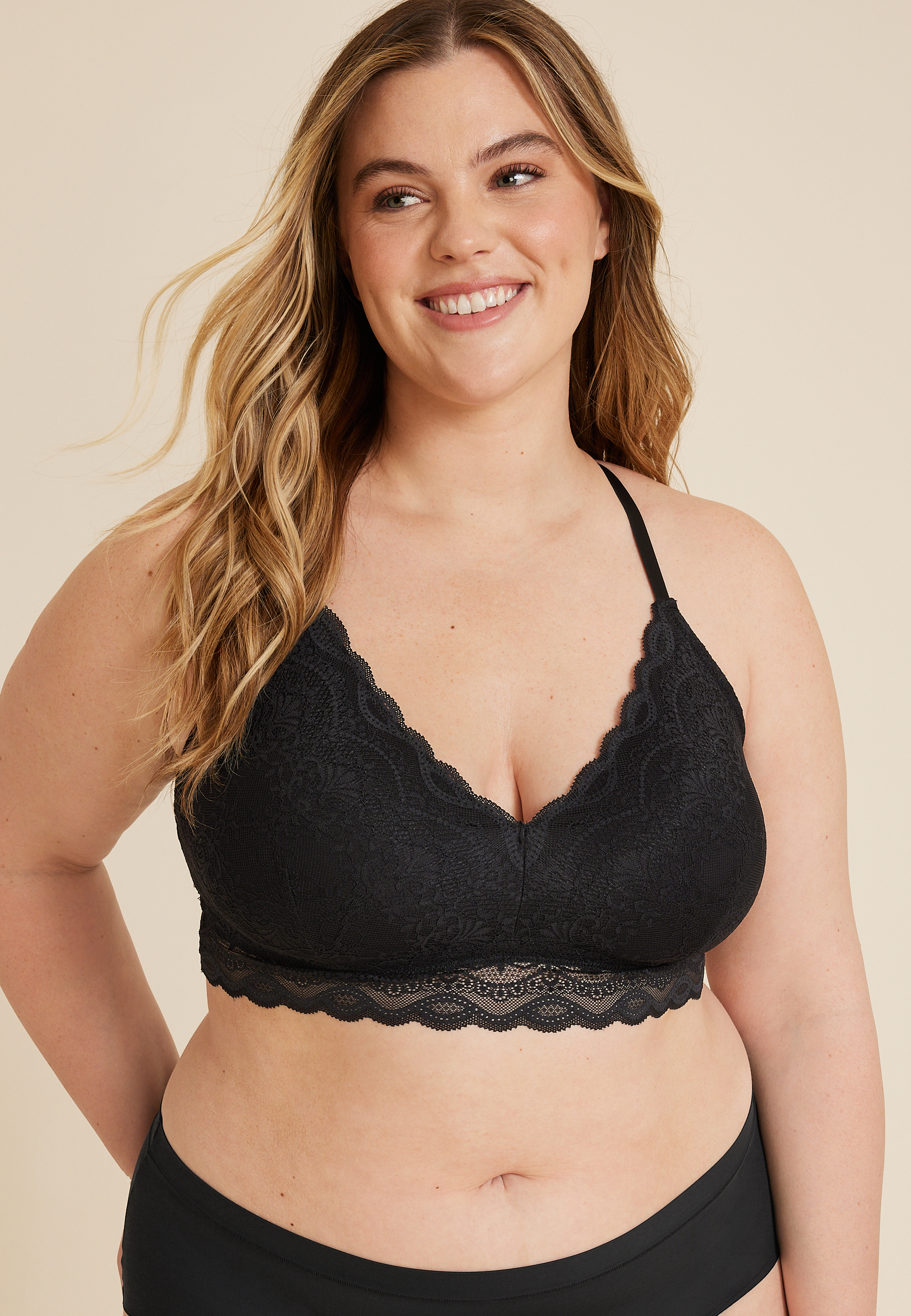 Vintage Lace Butterfly Back Bralette | maurices