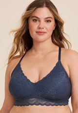 Vintage Lace Butterfly Back Bralette, C1505, small