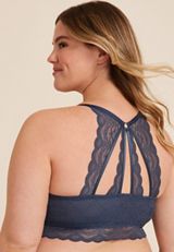Vintage Lace Butterfly Back Bralette, C1505, small