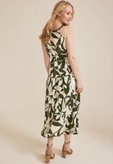 Floral Side Cutout Maxi Dress, C2199, small
