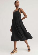 Double Cloth Midi Dress, C106, small