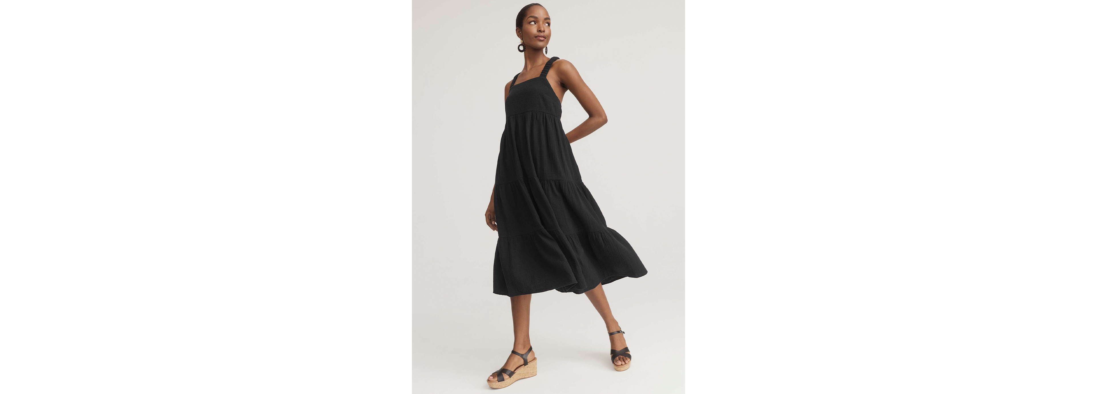Double Cloth Midi Dress