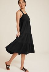 Double Cloth Midi Dress, C106, small