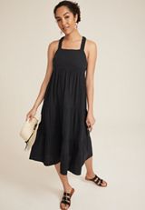 Double Cloth Midi Dress, C106, small