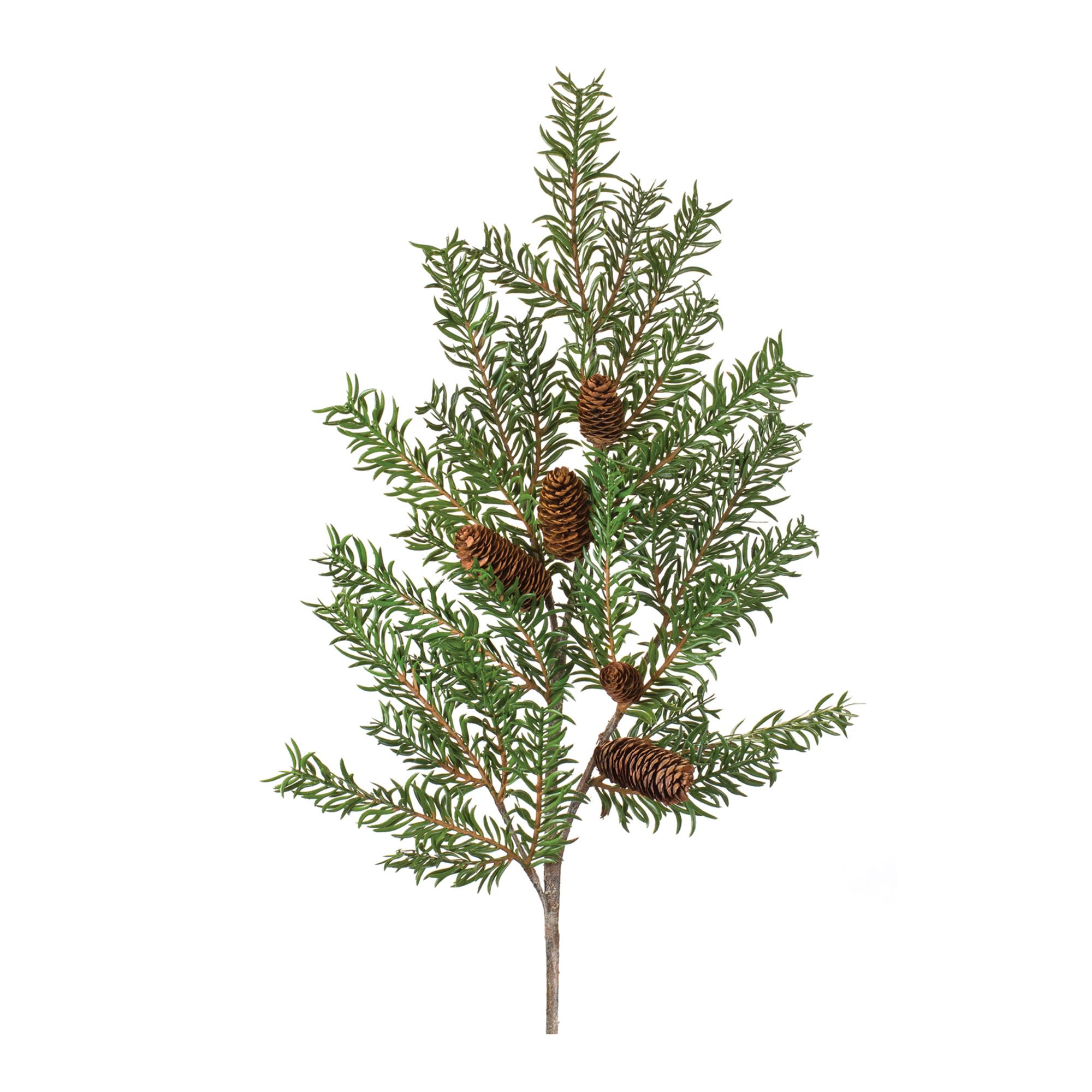 Melrose International Green Beaded Leaf Pine Tree (Set of 2) main image 1