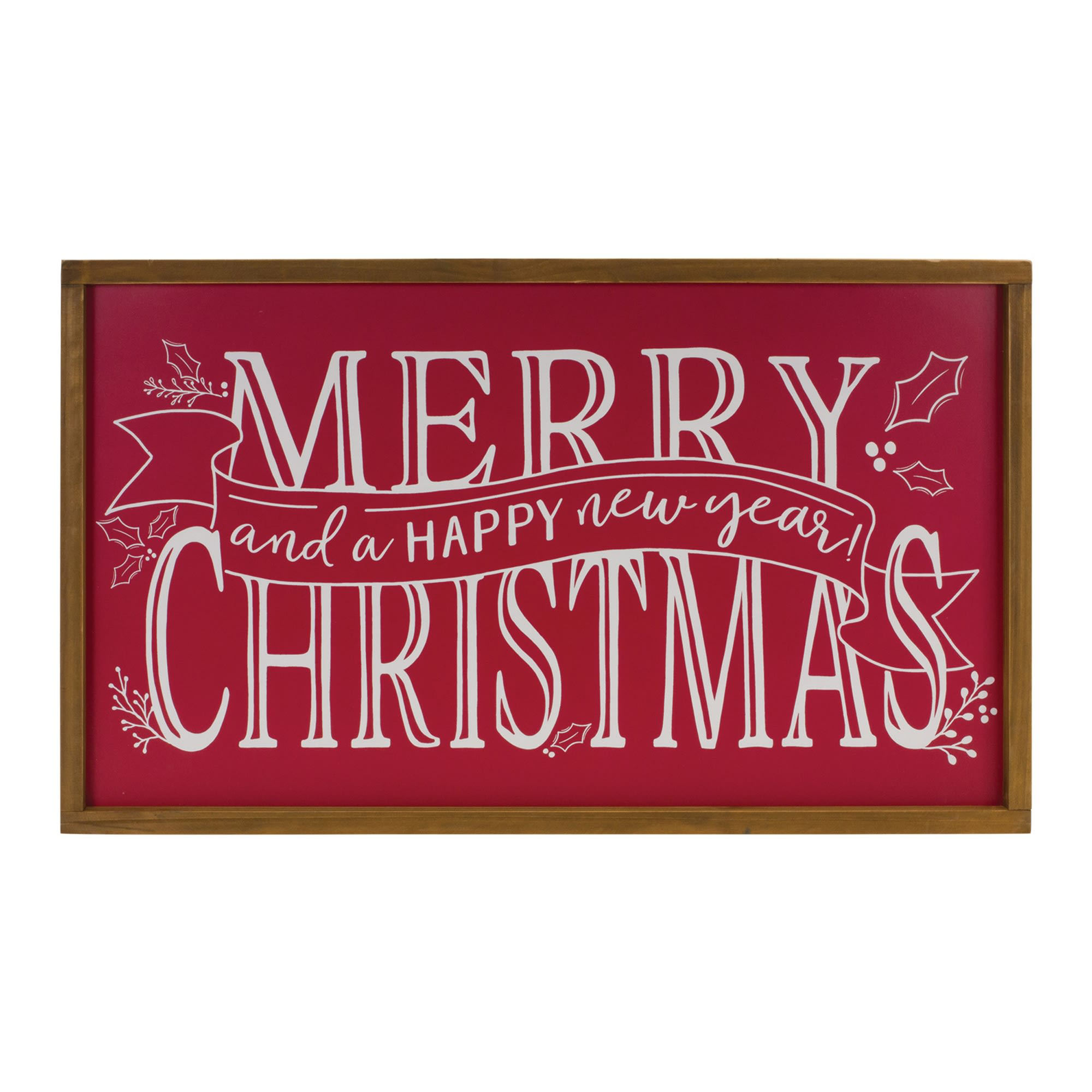 Melrose International Merry Christmas Tabletop Sign (Set of 2)