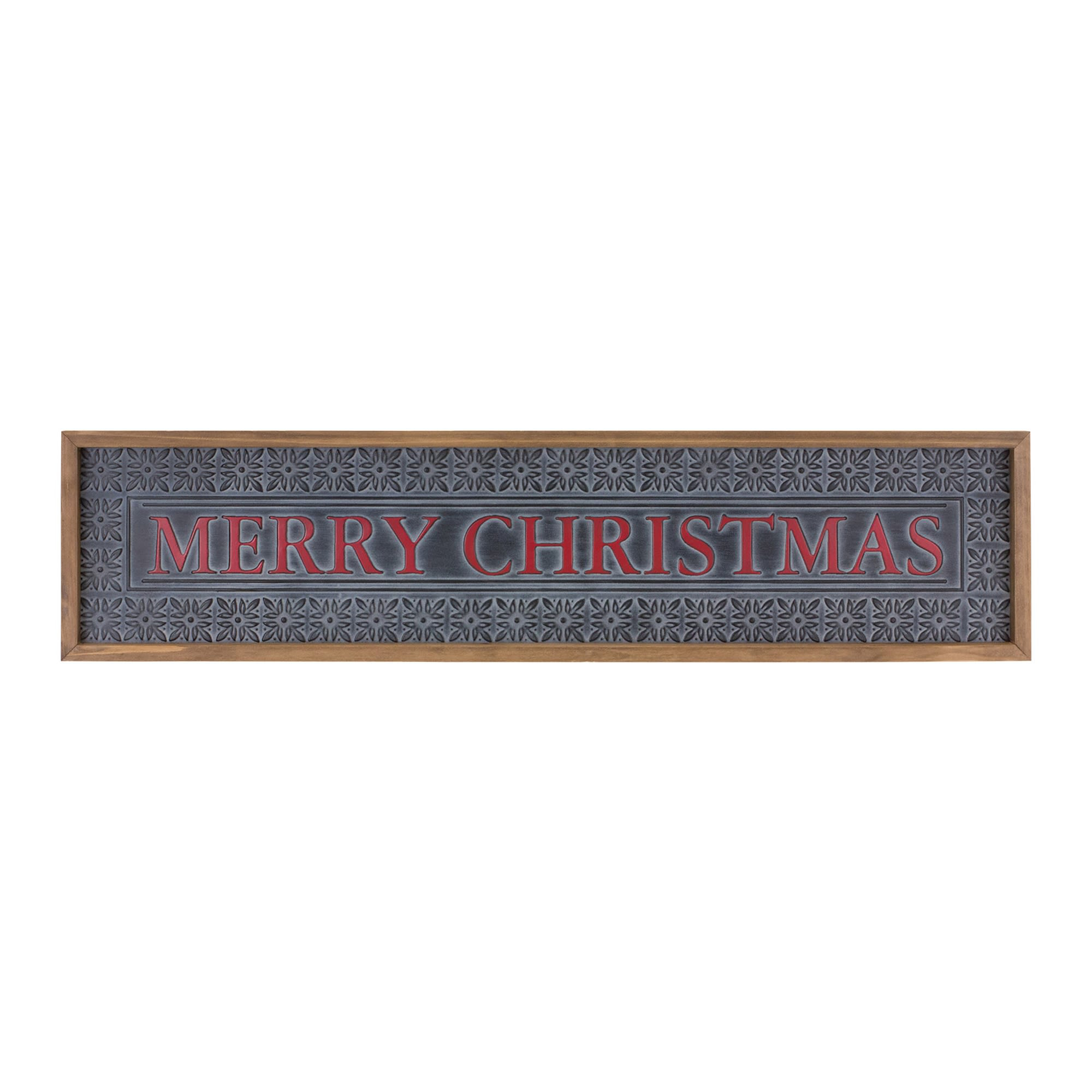 Melrose International Cut Metal Holiday Sentiment Sign (Set of 2) main image 1
