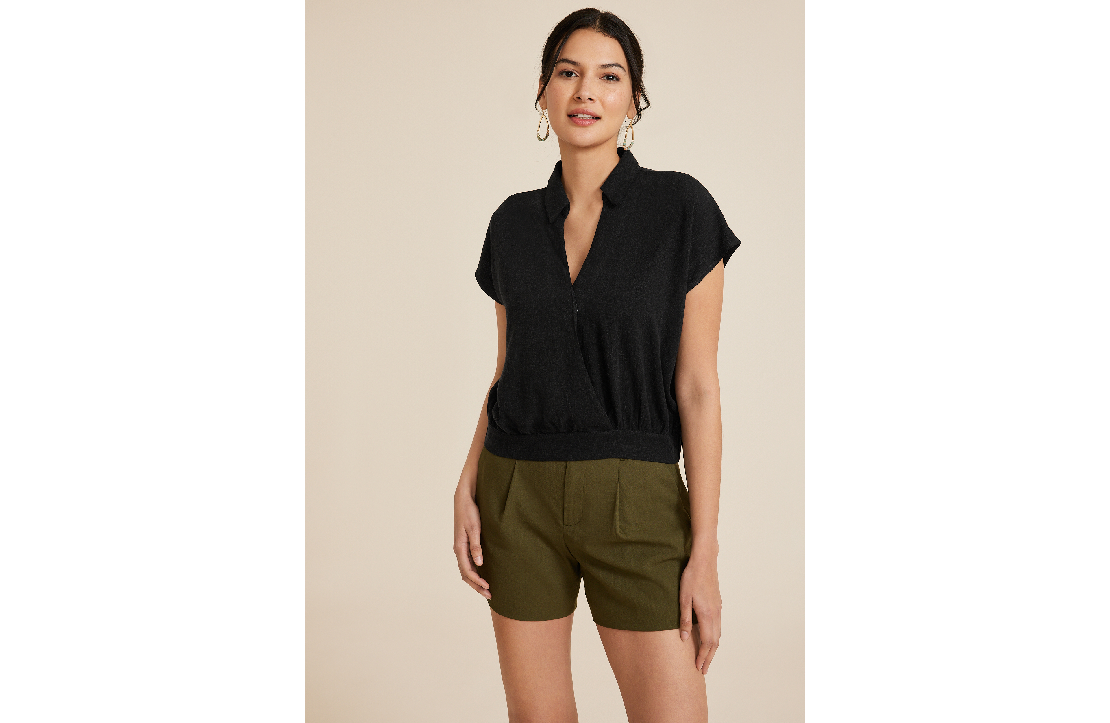 Dolman Surplice Blouse