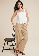 Eyelet Swing Tank Top, C4673, small
