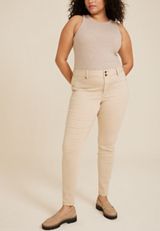 Plus Size m jeans by maurices&trade; High Rise Double Button Super Skinny Jean, C9057, small
