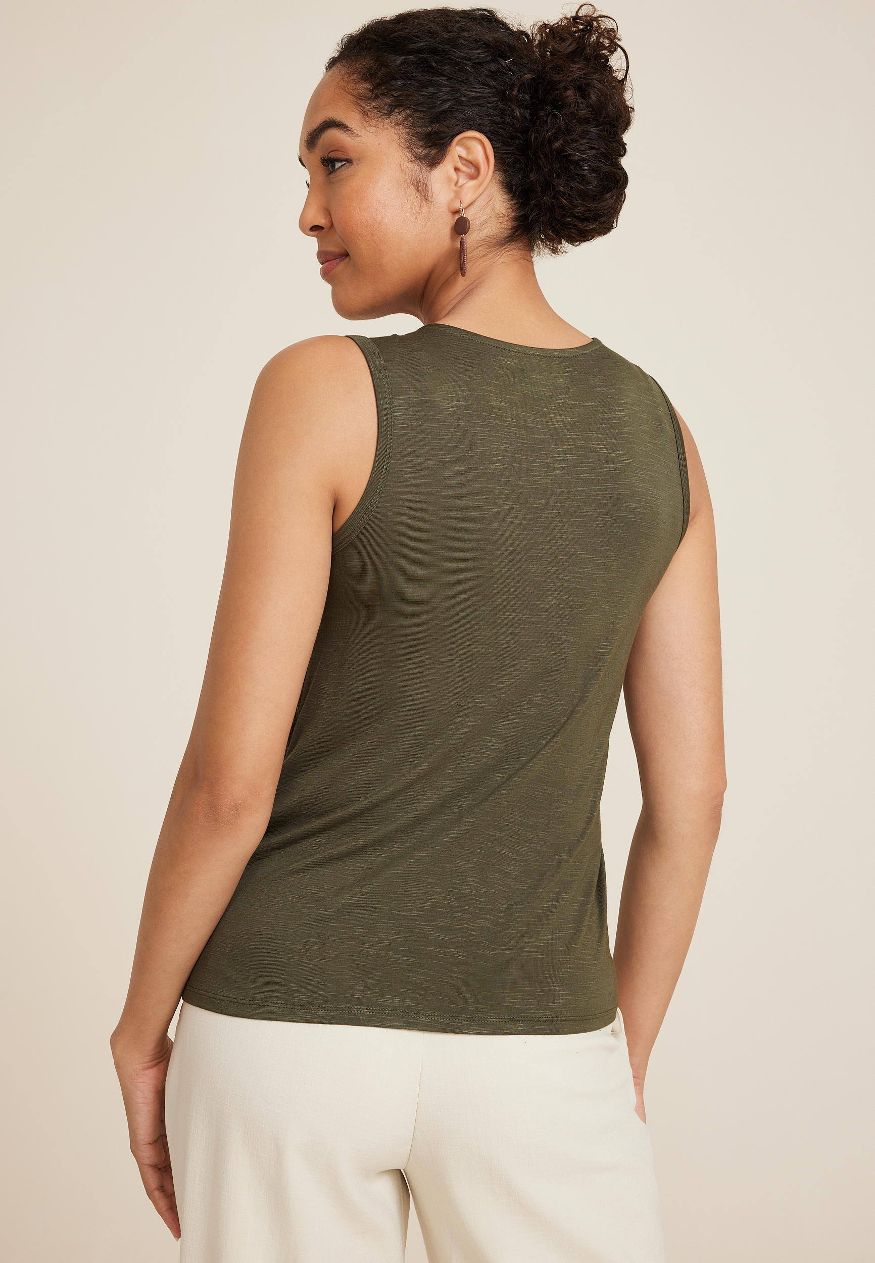 Crochet Front Tank Top, C6522, large