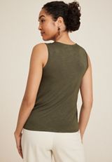 Crochet Front Tank Top, C6522, small