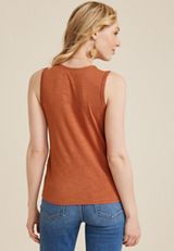Crochet Front Tank Top, C9699, small