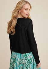 Paper Weight Open Front Cardigan, C106, small