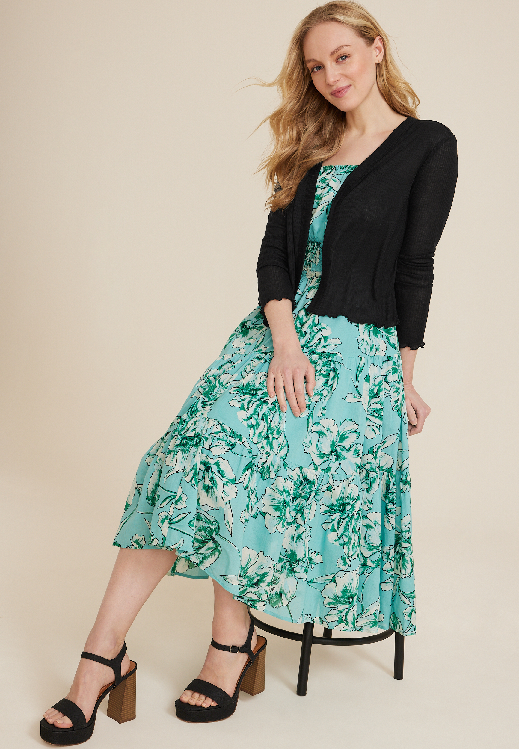 Paper Weight Open Front Cardigan, C106, large