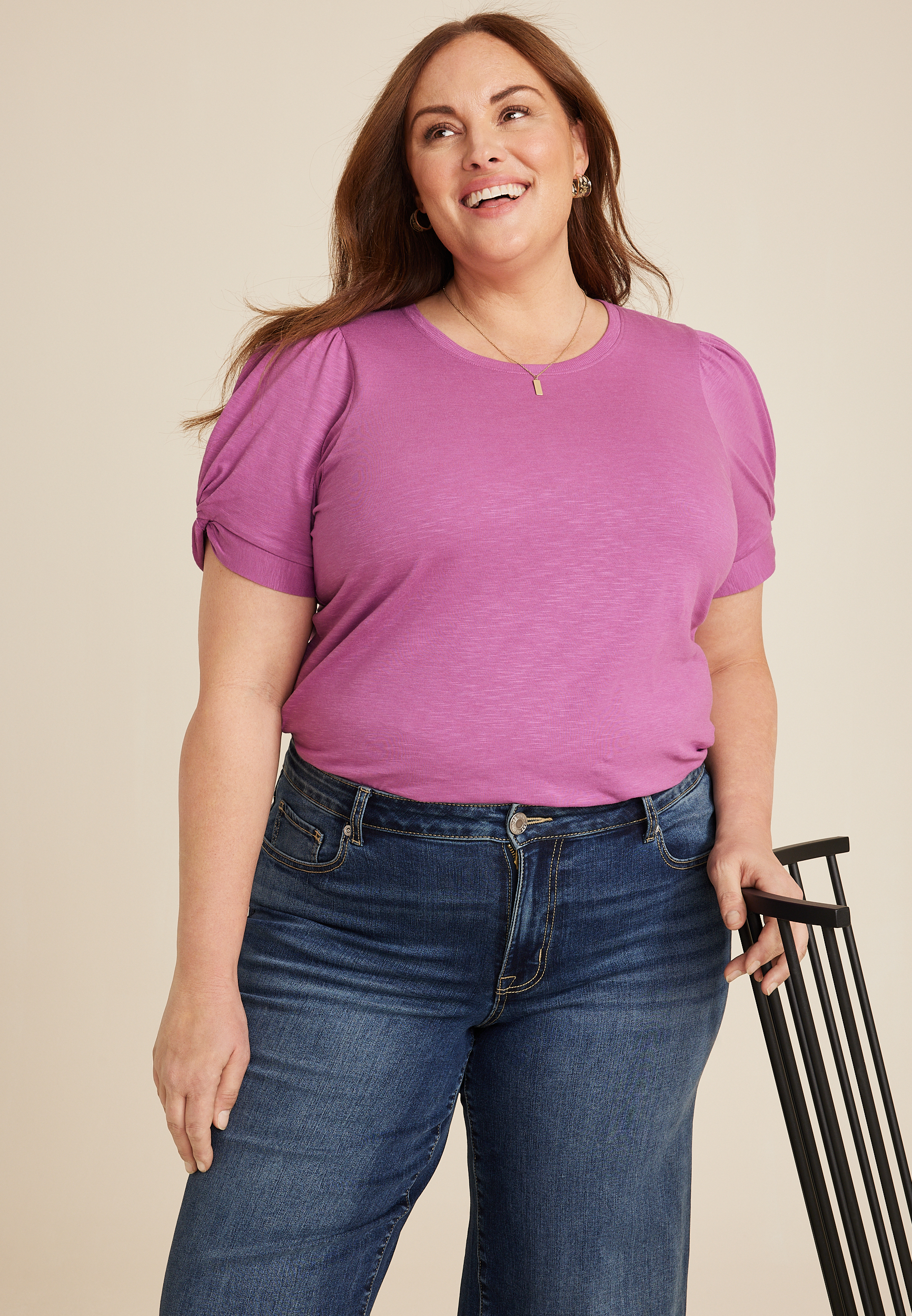  Purple Plus Size Tops