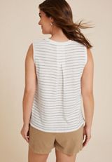 24/7 Milan Striped Sleeveless Tank, C3986, small