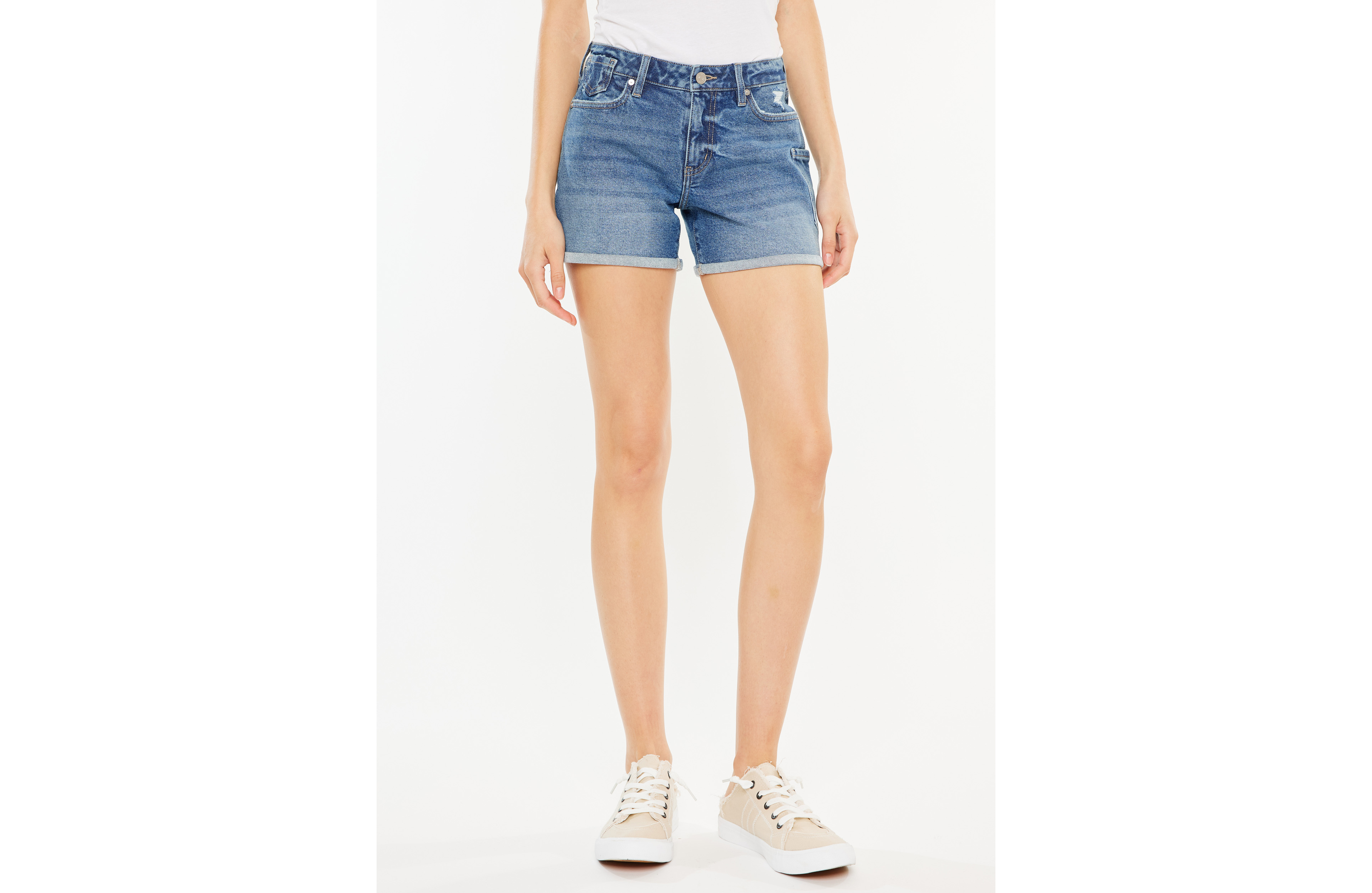 KanCan™ Mid Rise Patch Pocket 4in Short