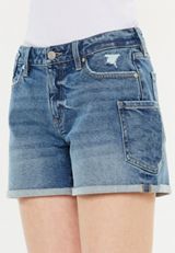 KanCan&trade; Mid Rise Patch Pocket 4in Short, C3337, small