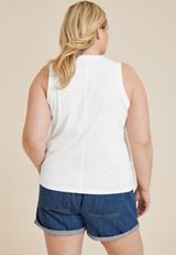 Plus Size Sunseeker Stars Stripes Seltzers Classic Fit Graphic Tank, C4673, small
