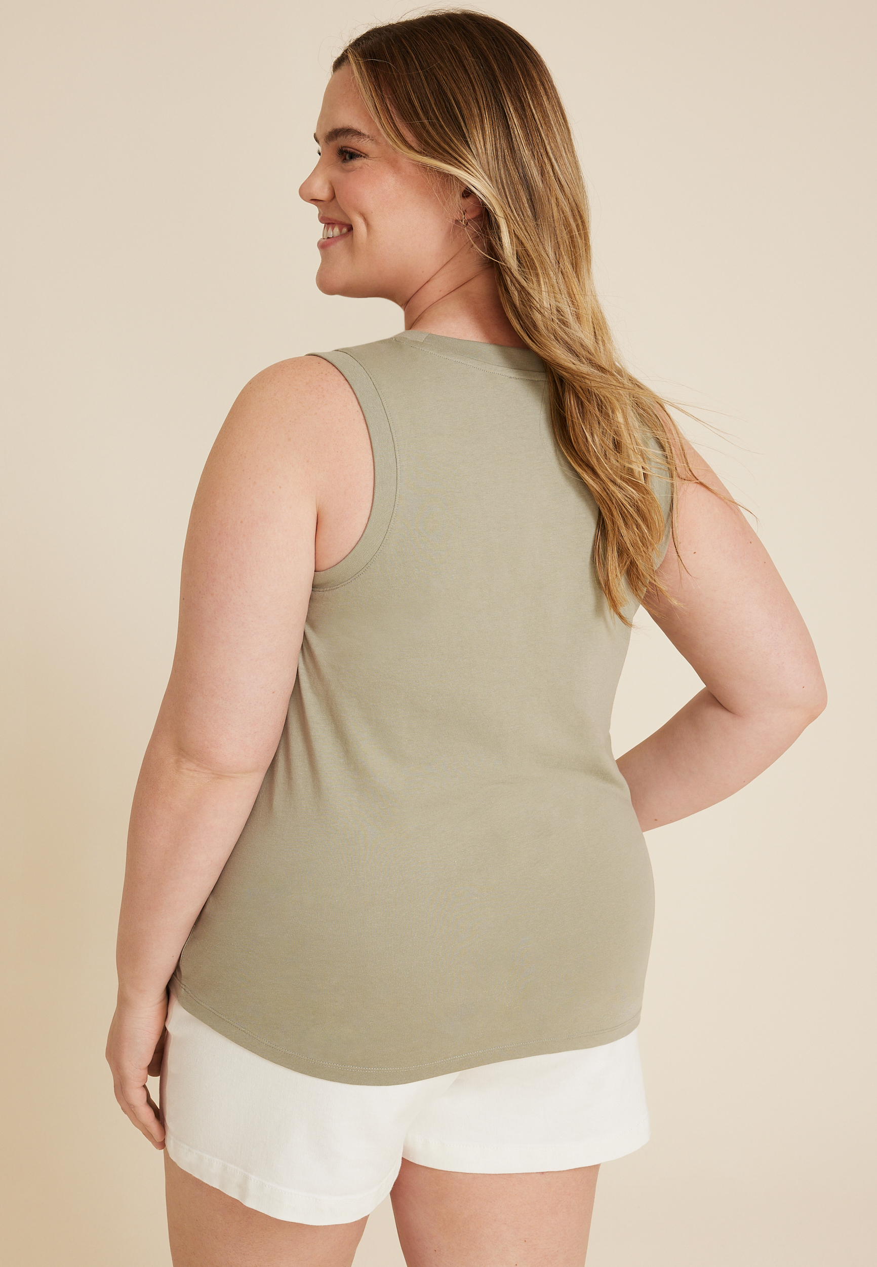 Plus Size Campfire Club Graphic Tank, C186, large
