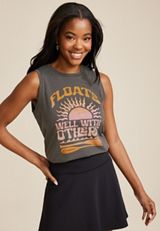 Sunseeker Floats Well With Others Classic Fit Graphic Tank, C2688, small