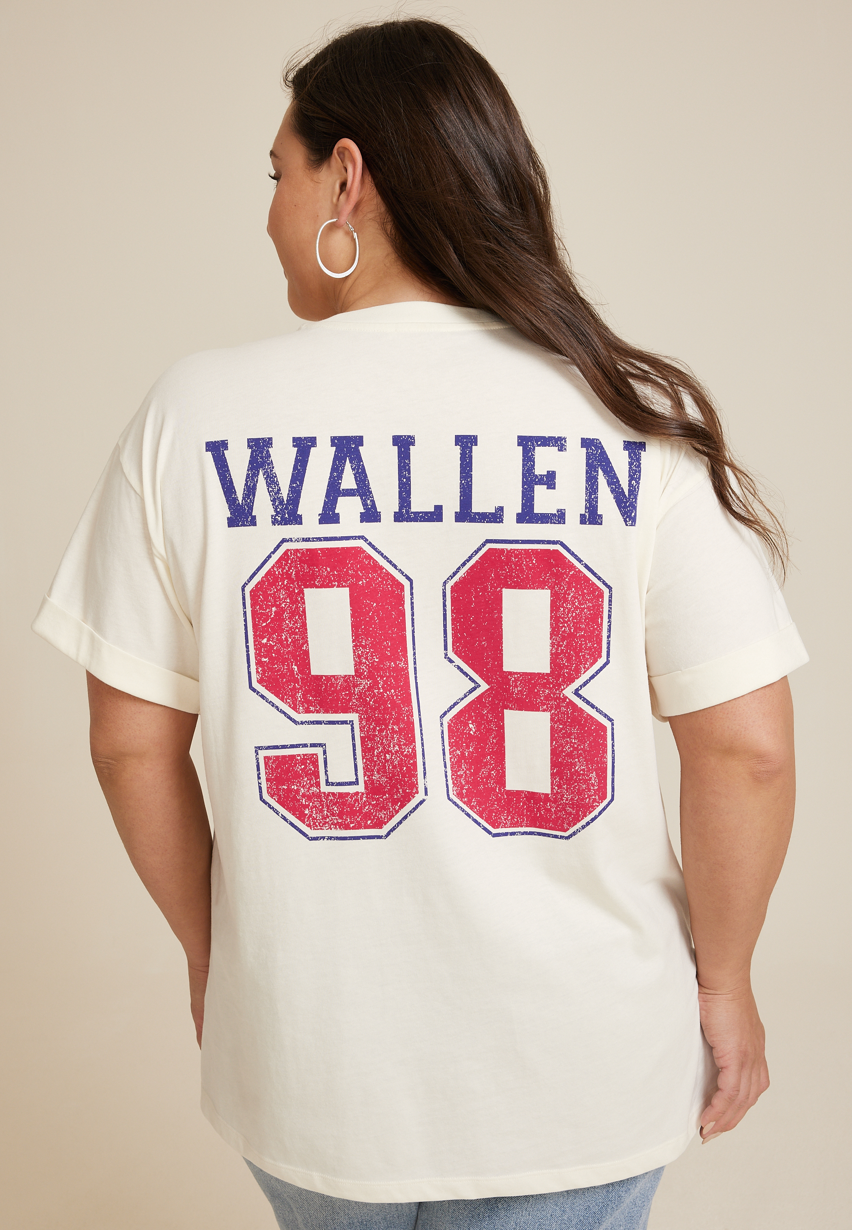 Plus Size You Win Some You Lose Some Morgan Wallen Oversized Fit Country Graphic Tee, ECRU, large