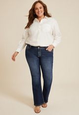 Plus Size KanCan&trade; Dark Mid Rise Bootcut Jean, C258, small