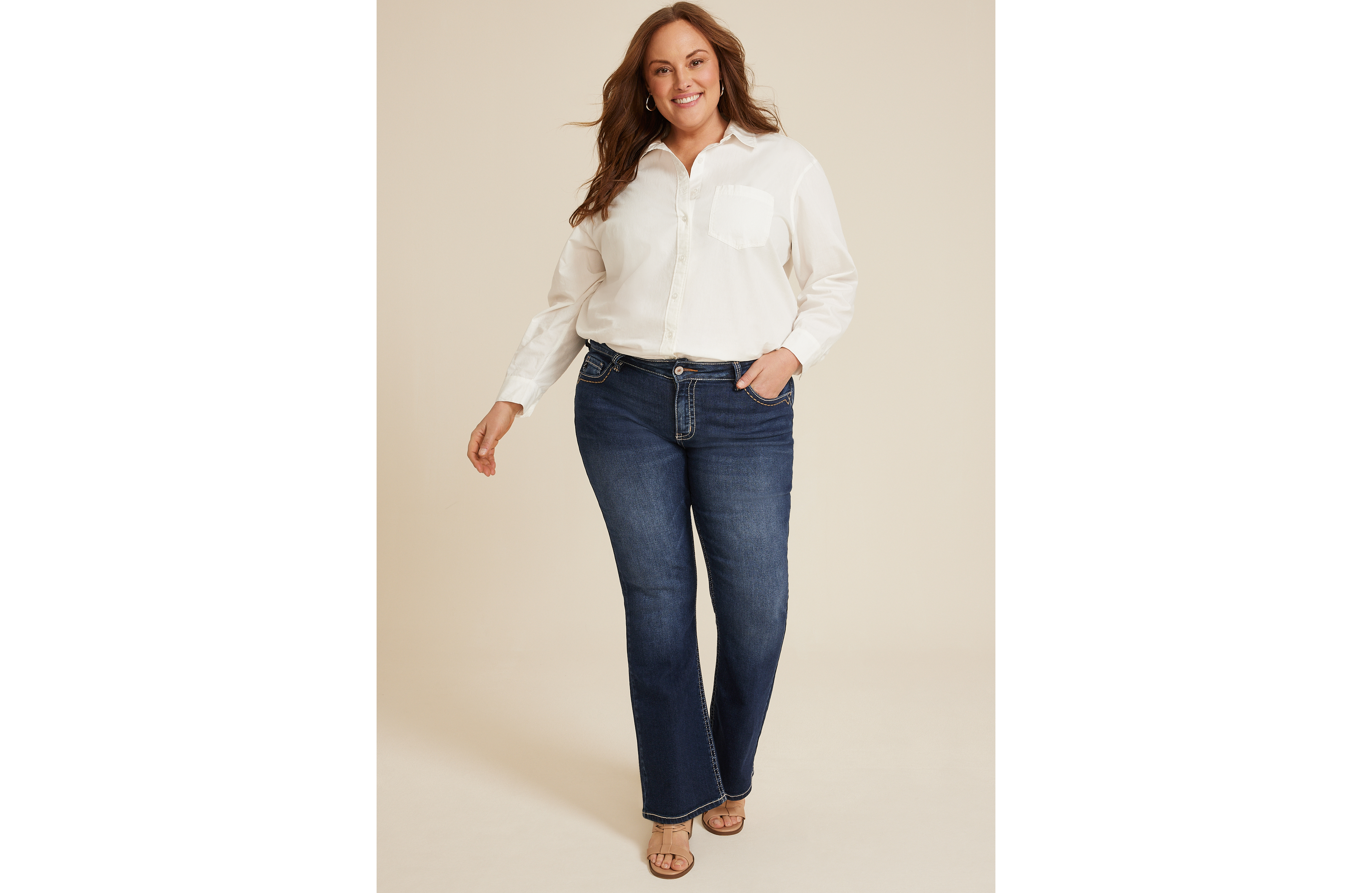 Plus KanCan™ Dark Mid Rise Bootcut Jean