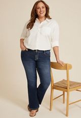 Plus Size KanCan&trade; Dark Mid Rise Bootcut Jean, C258, small