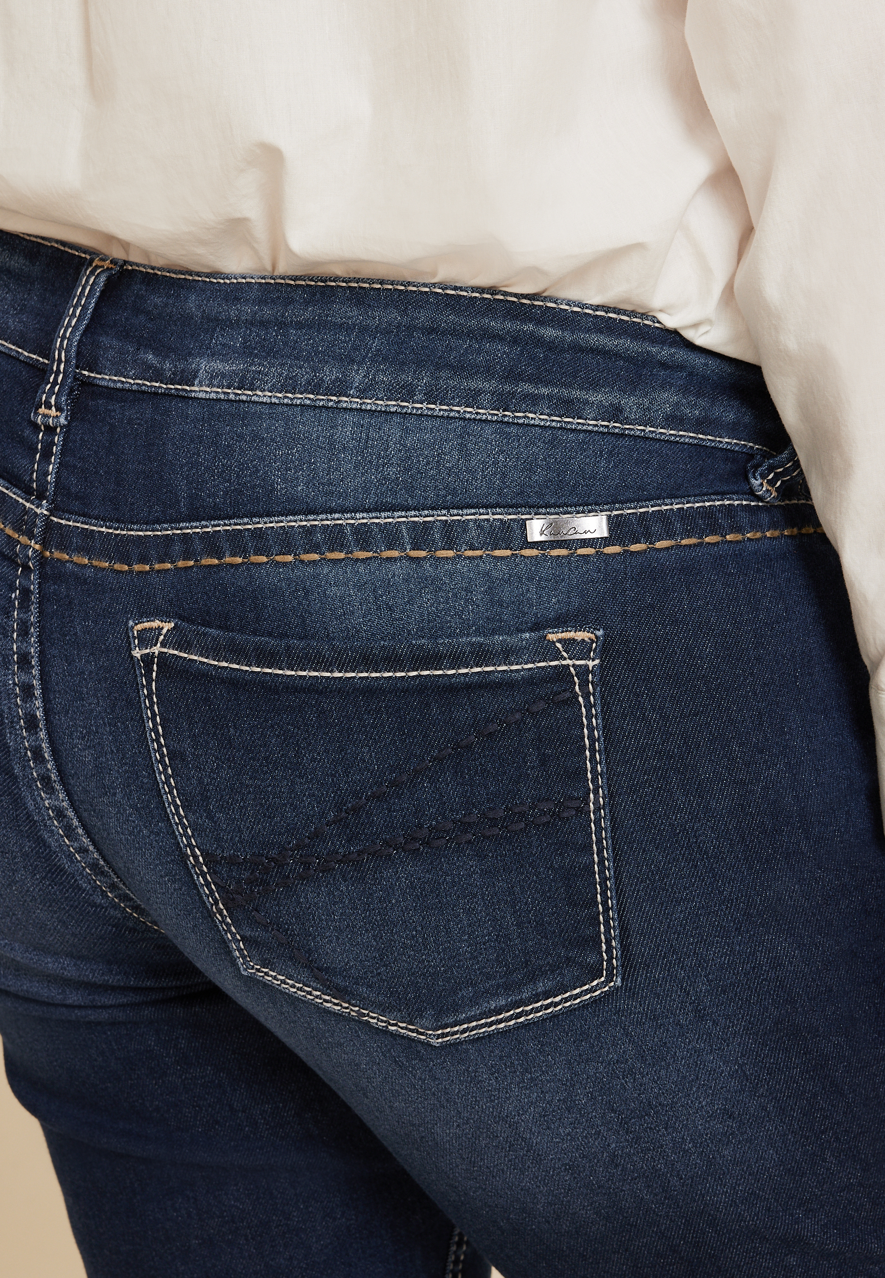 Plus Size KanCan&trade; Dark Mid Rise Bootcut Jean, C258, large