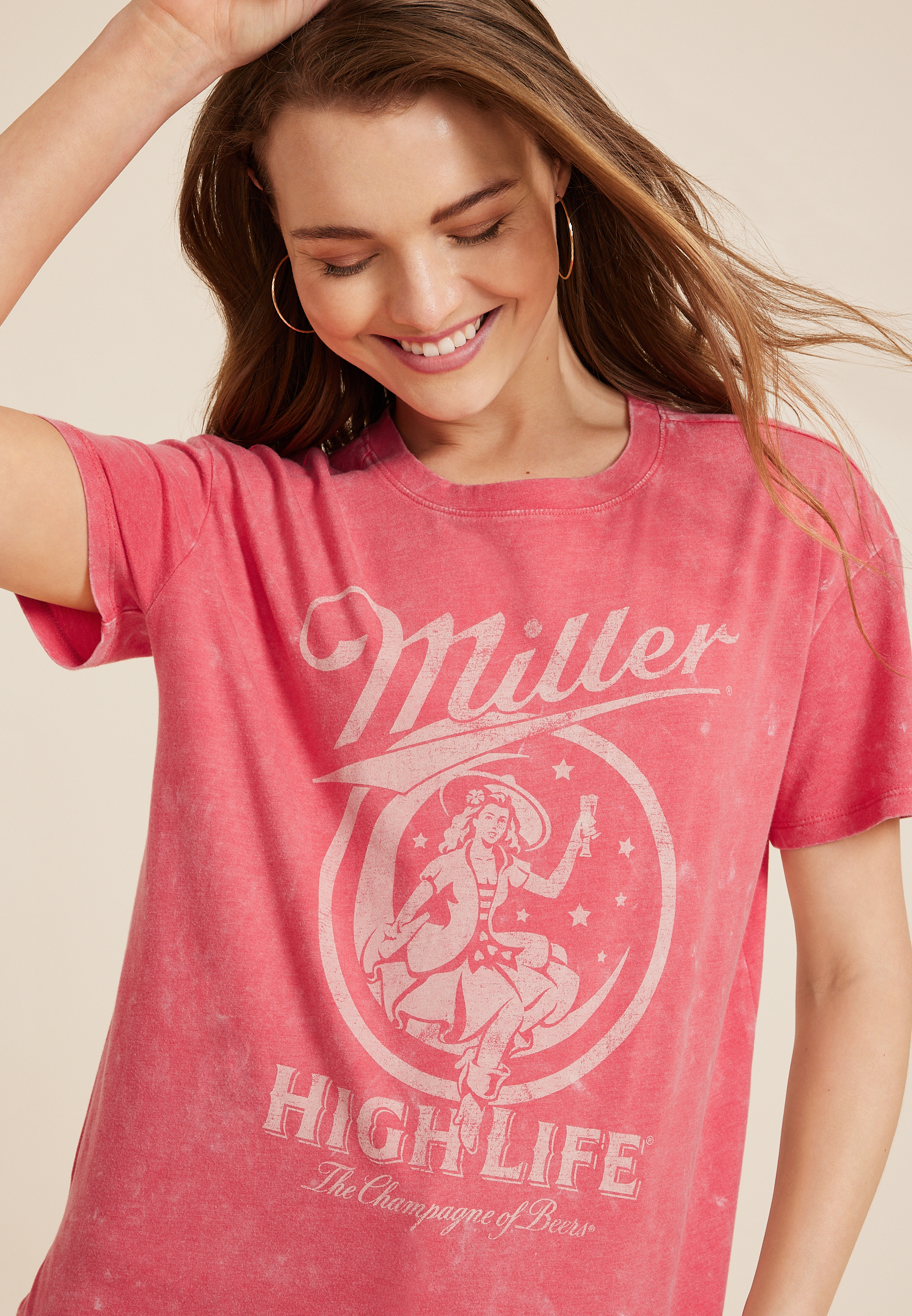 Miller High Life Relaxed Fit Graphic Tee, C4927, large