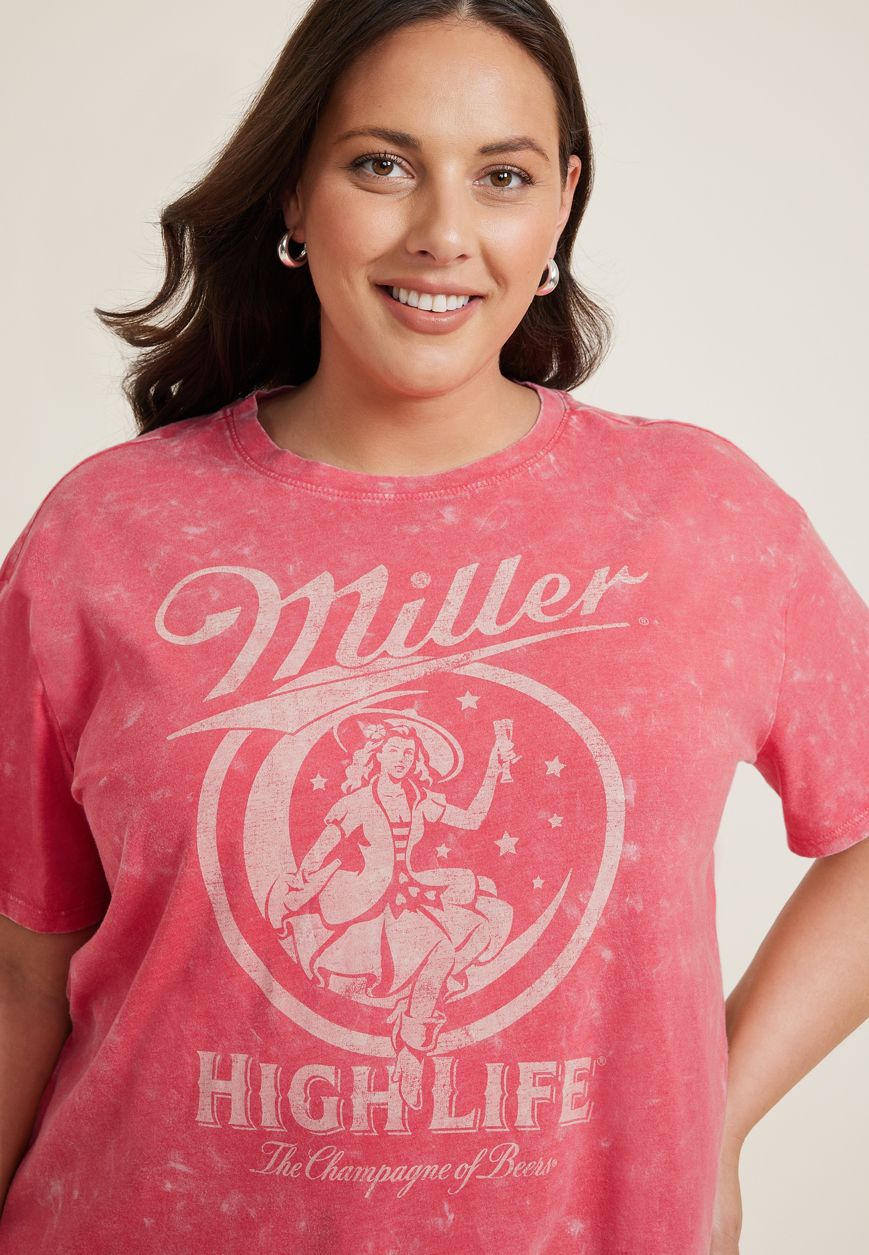 Plus Size Miller High Life Relaxed Fit Graphic Tee, C4927, large
