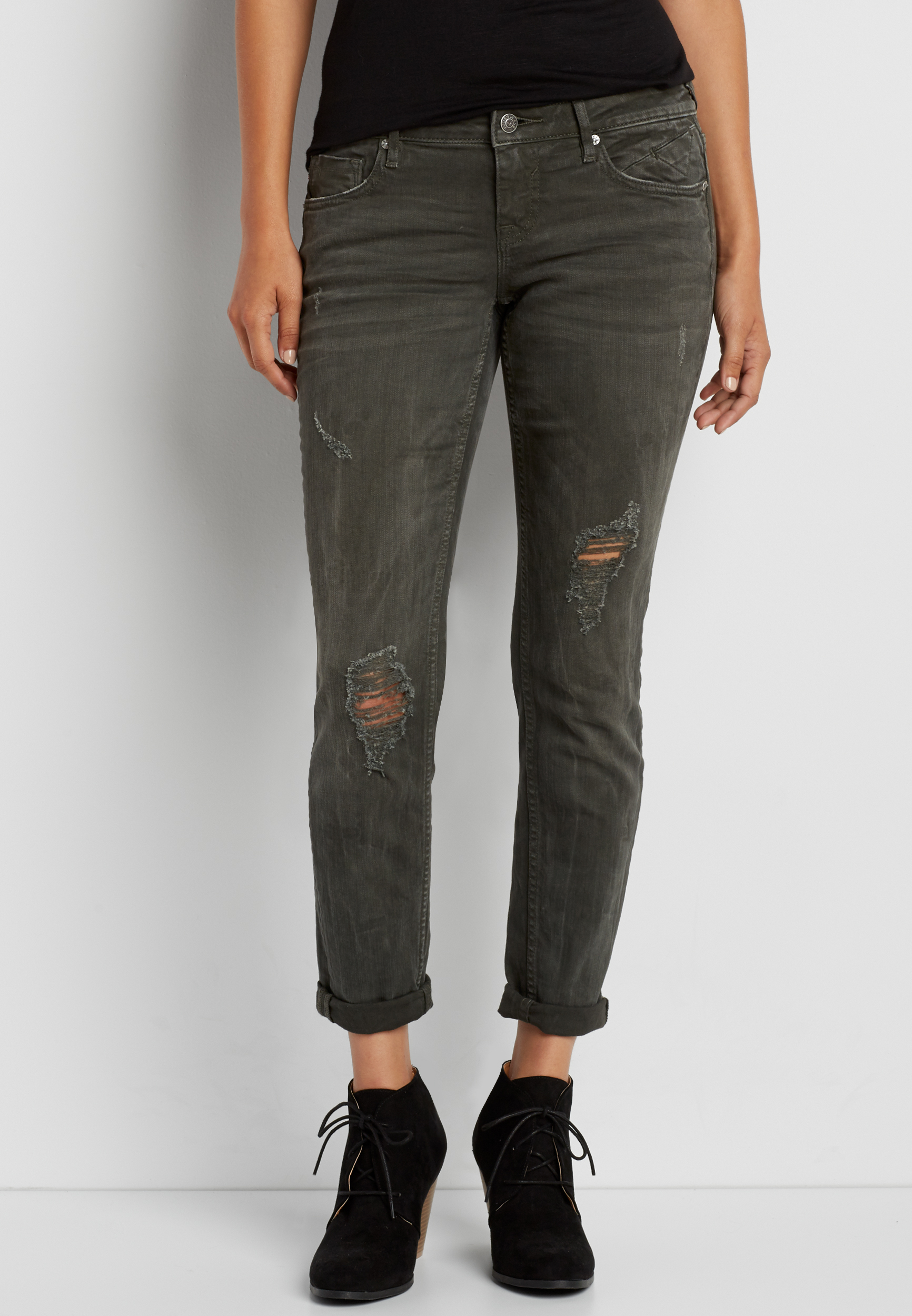 maurices colored skinny jeans