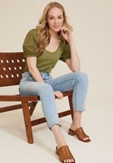m jeans by maurices&trade; Light Mid Rise Slim Straight Ankle Jean, C2806, small