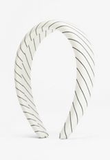 Black And White Striped Headband, C223, small