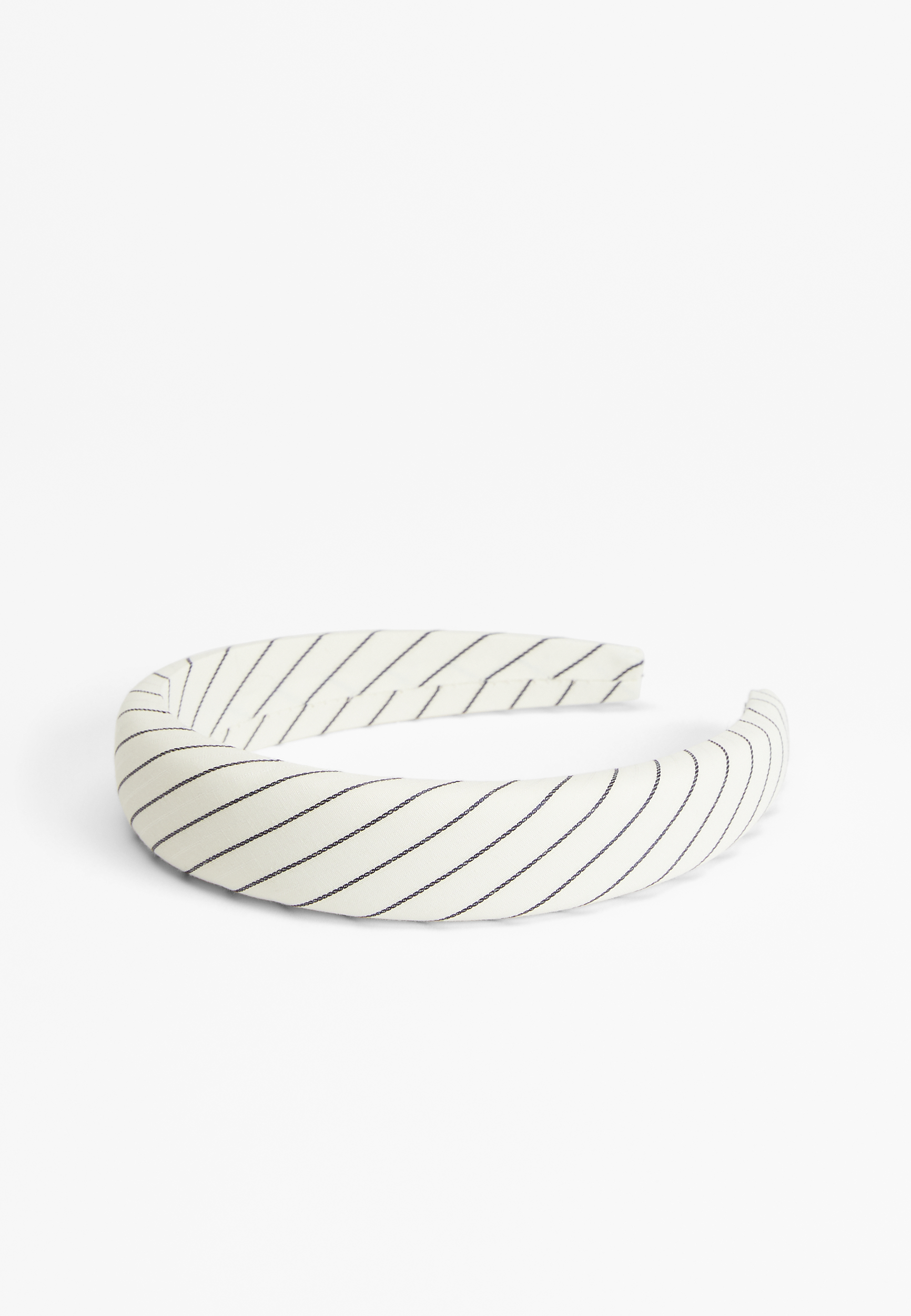 Black And White Striped Headband, C223, large