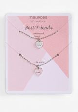 Two Pack Heart BFF Necklace, C595, small