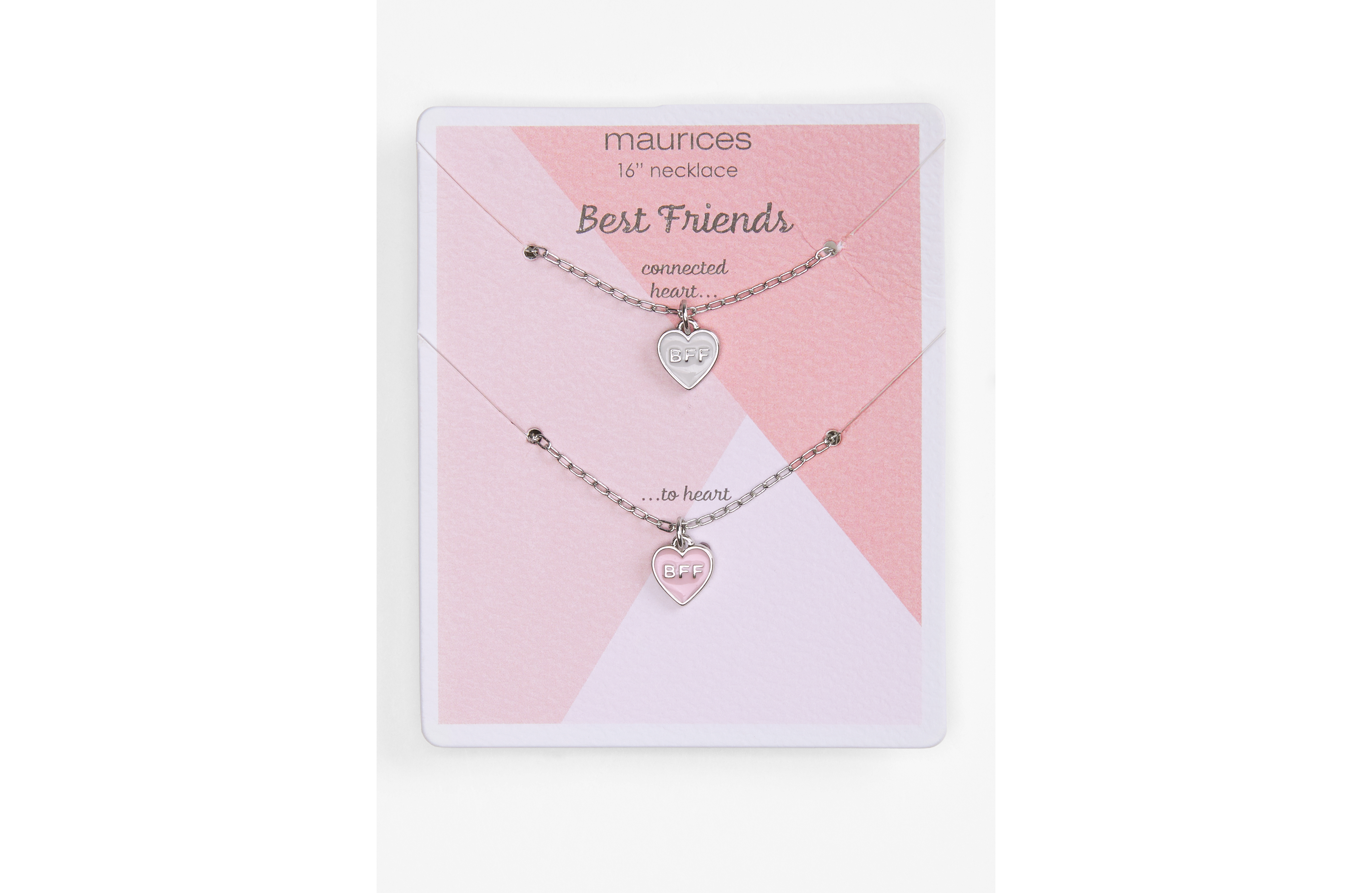 Two Pack Heart BFF Necklace