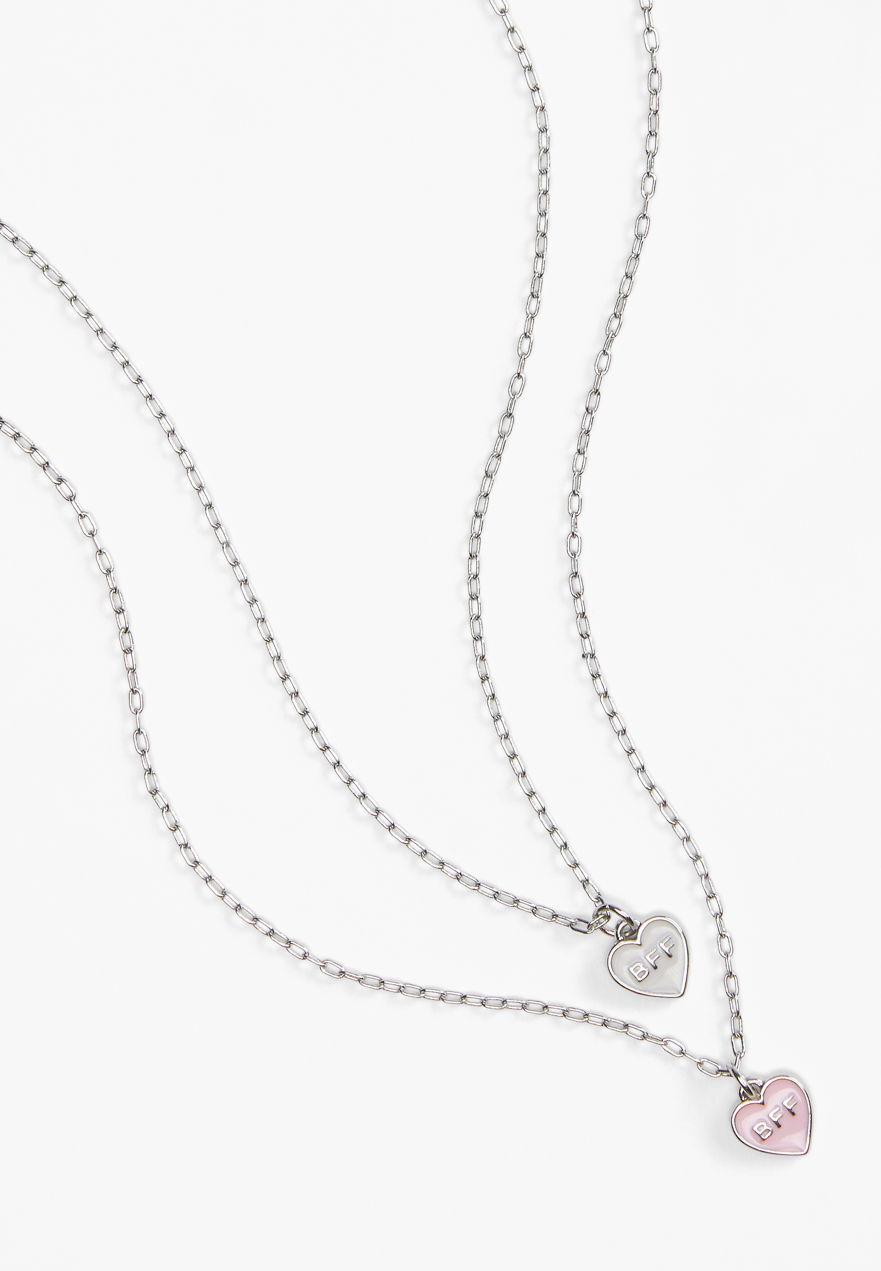 Two Pack Heart BFF Necklace, C595, large