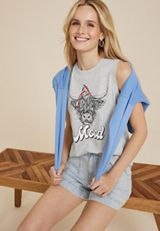 Americana Sunseeker Mood Graphic Classic Fit Tank Top, C3348, small