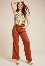 Floral Button Down Blouse, C1524, small