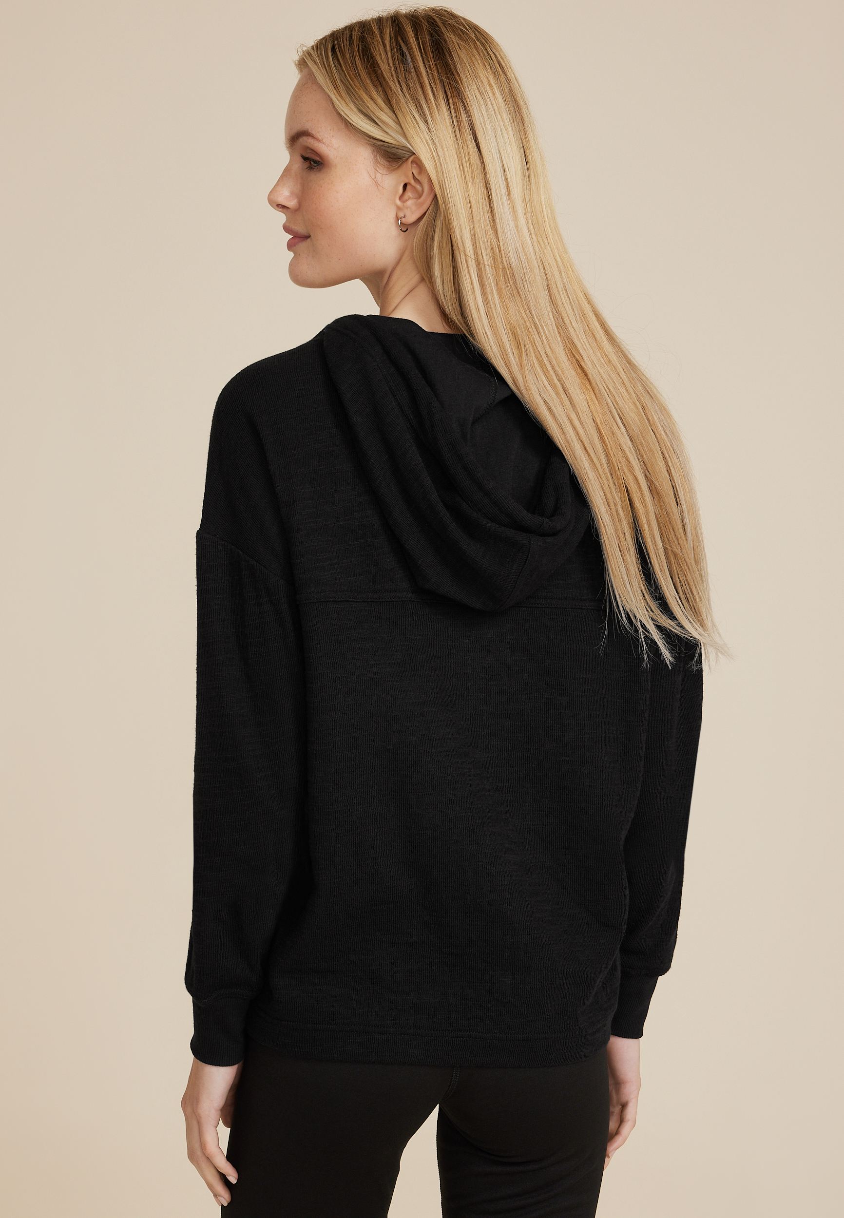Textured Full Zip Hoodie
