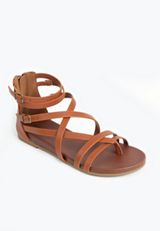 SuperCush Riley Strappy Gladiator, COGNAC, small